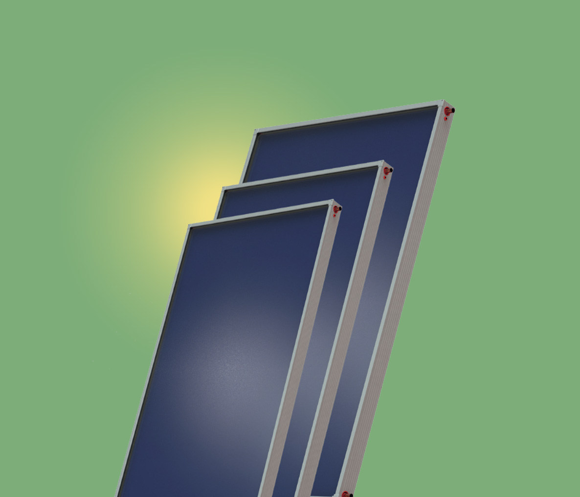 Ravan solarni termalni kolektor